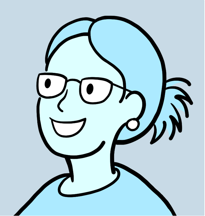 Cartoon of Anna Münz